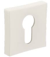Накладка цилиндровая ORO&ORO ET 13 квадрат White (белый) Арт: 45891