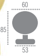 Дверная ручка-кноб Extreza Tondo R02 схема.png