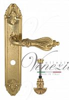 Дверная ручка на планке Venezia Florence WC-4 сантехническая PL90 (полир. латунь)