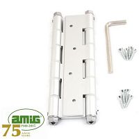Дверная петля пружинная Amig-3035-180*133,5*4 (серебро) 180мм