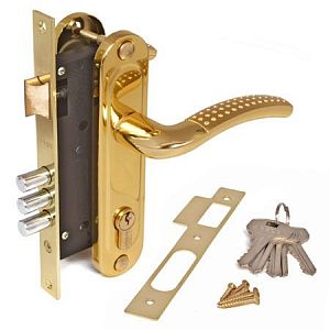 Замок врезной Apecs 1527/60-G/GM (золото/матовое золото); ?>