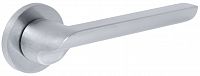 Дверная ручка Extreza Hi-Tech Slim SANTA 128 R16 круглое основание F05 (матовый хром)