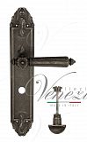 Дверная ручка на планке Venezia Castello WC сантехническая PL90 (ант. серебро)