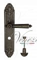 Дверная ручка на планке Venezia Castello WC сантехническая PL90 (ант. серебро)