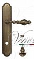 Дверная ручка на планке Venezia Gifestion WC-4 сантехническая PL98 (мат. бронза)