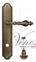 Дверная ручка на планке Venezia Gifestion WC-4 сантехническая PL98 (мат. бронза)