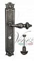 Дверная ручка на планке Venezia Lucrecia WC сантехническая PL97 (ант. серебро)