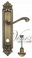 Дверная ручка на планке Venezia Vivaldi WC сантехническая PL96 (мат. бронза)