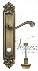 Дверная ручка на планке Venezia Vivaldi WC сантехническая PL96 (мат. бронза); ?>