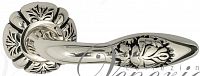 Дверная ручка Venezia Casanova D5 (натур. серебро + чернение)