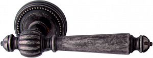 Дверная ручка Melodia мод. Mirella 235L на розетке 50L (античное серебро); ?>