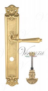 Дверная ручка на планке Venezia Classic WC-4 сантехническая PL97 (полир. латунь); ?>