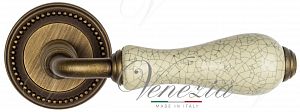 Дверная ручка Venezia Colosseo D3 (мат. бронза с керамикой); ?>