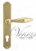 Дверная ручка на планке Venezia Maggiore CYL под цилиндр PL02 (полир. латунь)
