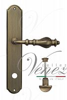 Дверная ручка на планке Venezia Gifestion WC сантехническая PL02 (мат. бронза)