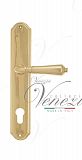 Дверная ручка на планке Venezia Vignole CYL под цилиндр PL02 (полированная латунь латунь)