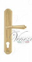 Дверная ручка на планке Venezia Vignole CYL под цилиндр PL02 (полированная латунь латунь)