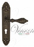 Дверная ручка на планке Venezia Anafesto CYL под цилиндр PL90 (античная бронза)