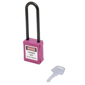 Навесной замок BD-G38 нейлоновая дужка Purple (фиолетовый); ?>
