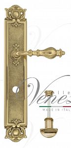 Дверная ручка на планке Venezia Gifestion WC сантехническая PL97 (полир. латунь); ?>