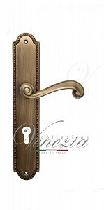 Дверная ручка на планке Venezia Carnevale CYL под цилиндр PL98 (мат. бронза); ?>