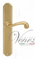 Дверная ручка на планке Venezia Carnevale PASS проходная PL02 (полир. латунь)