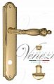 Дверная ручка на планке Venezia Olimpo WC сантехническая PL98 (полир. латунь)