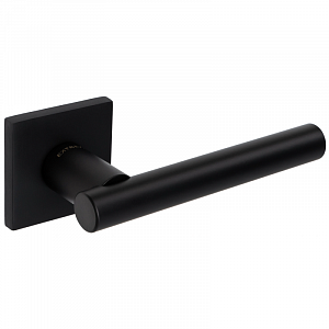 Дверная ручка Extreza Hi-Tech Slim PIVOT 132 R15 квадратное основание F22 (матовый черный); ?>