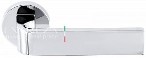 Дверная ручка Extreza Hi-Tech Slim SOUND 106 R12 круглое основание F04 (полированный хром); ?>