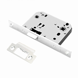 Врезной замок RENZ LB 2070 plastic White (белый) сантехнический с пластиковым языком