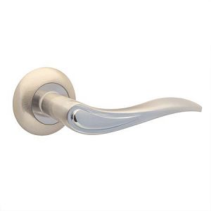 Ручки дверные Code Deco H-14064-A-NIS/CR (матовый никель/хром); ?>