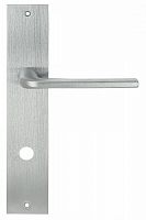 Дверная ручка на планке Extreza Hi-tech TERNI 320 PL11 WC сантехническая (матовый хром) F05