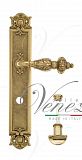 Дверная ручка на планке Venezia Lucrecia WC сантехническая PL97 (полир. латунь)
