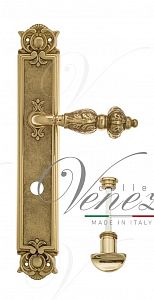 Дверная ручка на планке Venezia Lucrecia WC сантехническая PL97 (полир. латунь); ?>