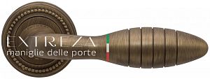 Дверная ручка Extreza MIREL (Мирел) 316 на розетке R03 матовая бронза F03; ?>