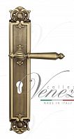 Дверная ручка на планке Venezia Pellestrina CYL под цилиндр PL97 (мат. бронза)