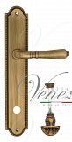Дверная ручка на планке Venezia Vignole WC-4 сантехническая PL98 (мат. бронза)