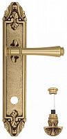 Дверная ручка на планке Venezia Callisto WC-4 сантехническая PL90 (французское золото + коричневый)