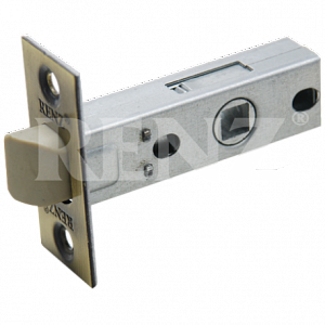 Защелка межкомнатная RENZ L 5-45 plastic AB (бронза античная) с пластиковым языком; ?>