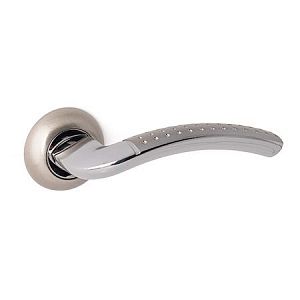 Ручки дверные Code Deco H-14026-A-NIS/CR (матовый никель/хром); ?>