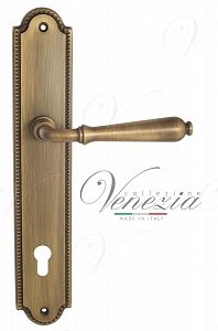 Дверная ручка на планке Venezia Classic CYL под цилиндр PL98 (мат. бронза); ?>