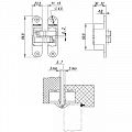 Дверная петля скрытой установки Armadillo мод. Architect 3D-ACH 40 SG (матовое золото) правая до 40кг