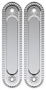 Ручка для раздвижных дверей Armadillo SH010/CL SILVER-925 (серебро 925) без механизма; ?>