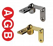 Дверная пяточная петля AGB Е100064506 2R хром