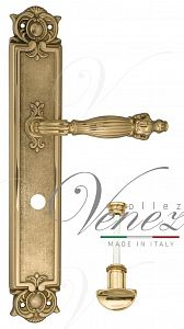 Дверная ручка на планке Venezia Olimpo WC сантехническая PL97 (полир. латунь); ?>