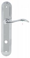 Дверная ручка на планке Extreza Agata 310 WC сантехническая PL05 (полированный хром) F04