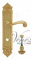 Дверная ручка на планке Venezia Carnevale WC-4 сантехническая PL96 (полир. латунь)