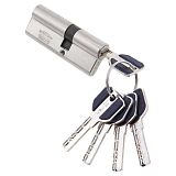 Цилиндровый механизм MSM C80мм (45х35) ключ/ключ перфо. SN (Матовый никель)