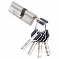 Цилиндровый механизм MSM C80мм (45х35) ключ/ключ перфо. SN (Матовый никель)