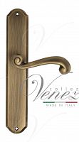 Дверная ручка на планке Venezia Carnevale PASS проходная PL02 (мат. бронза)